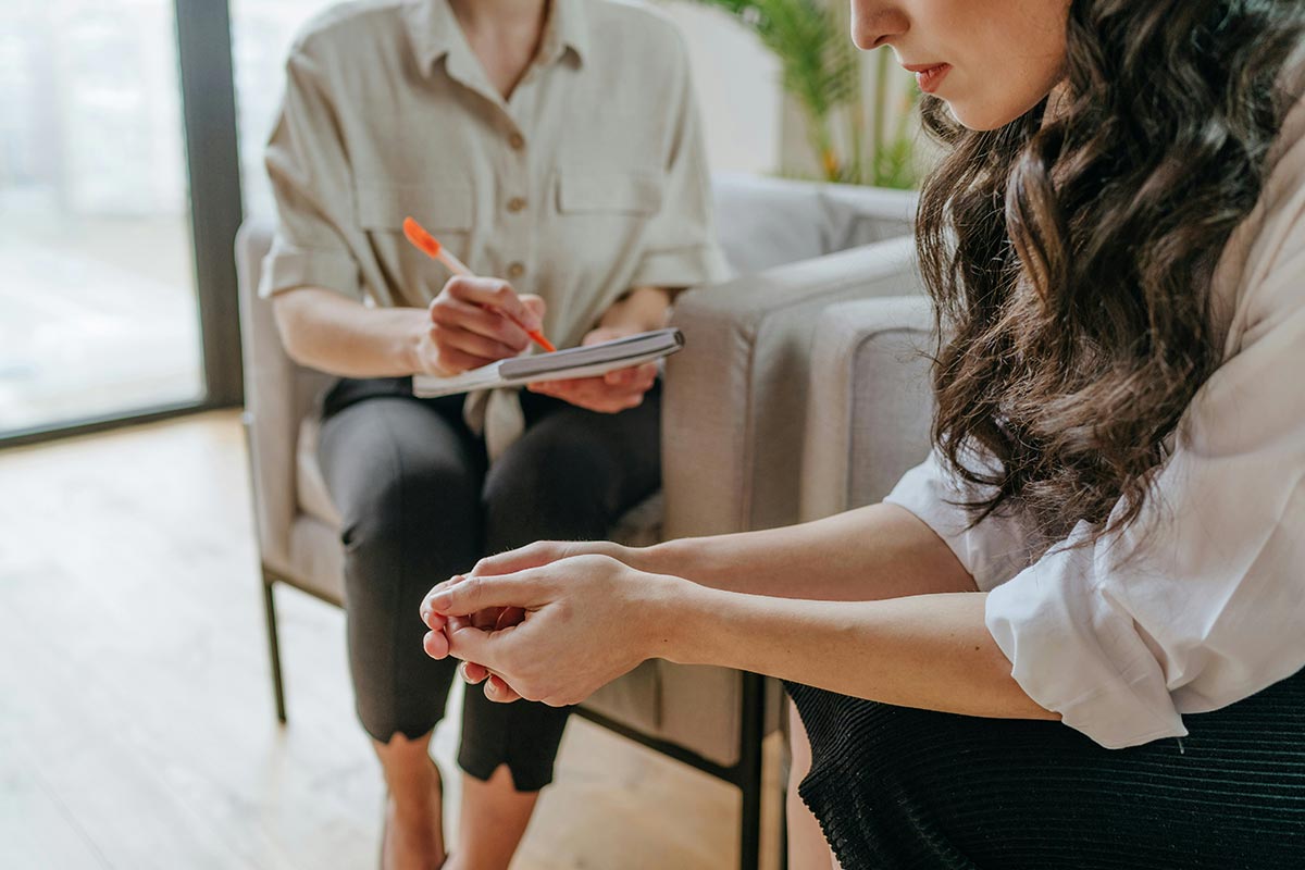 female client during residential treatment in southern california