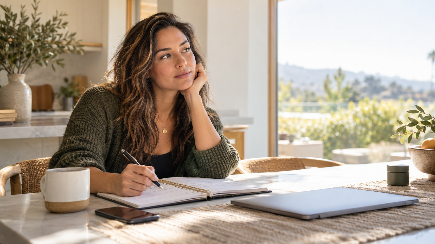 Adult with ADHD reflecting on cannabis use while planning healthier support